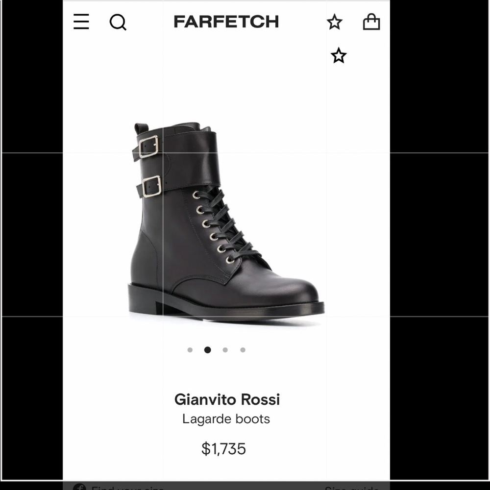 Gianvito Rossi Lagarde Black boots size 38 / 8